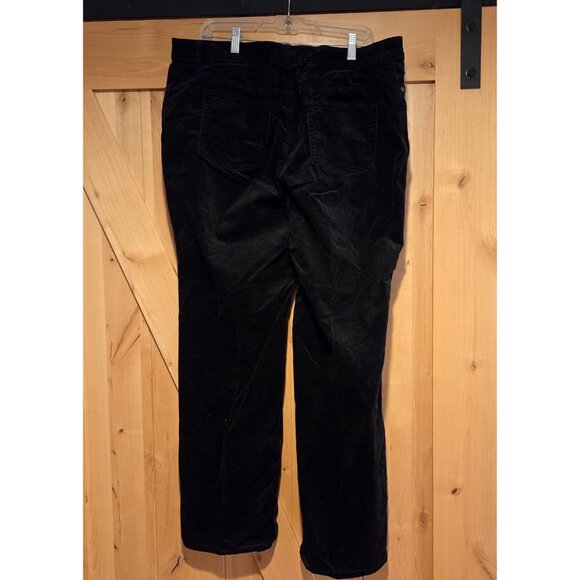Charter Club Womens 18W Velvet Pants Stretch Straight Leg 38x31" - Picture 2 of 11